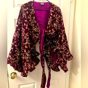 Blackfish The Label bell sleeve wrap top